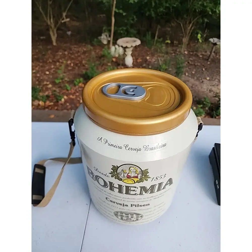 Vintage Beer Ice Cooler Tote Bohemia Brasileira Cerveja Pilsen Beer Chest